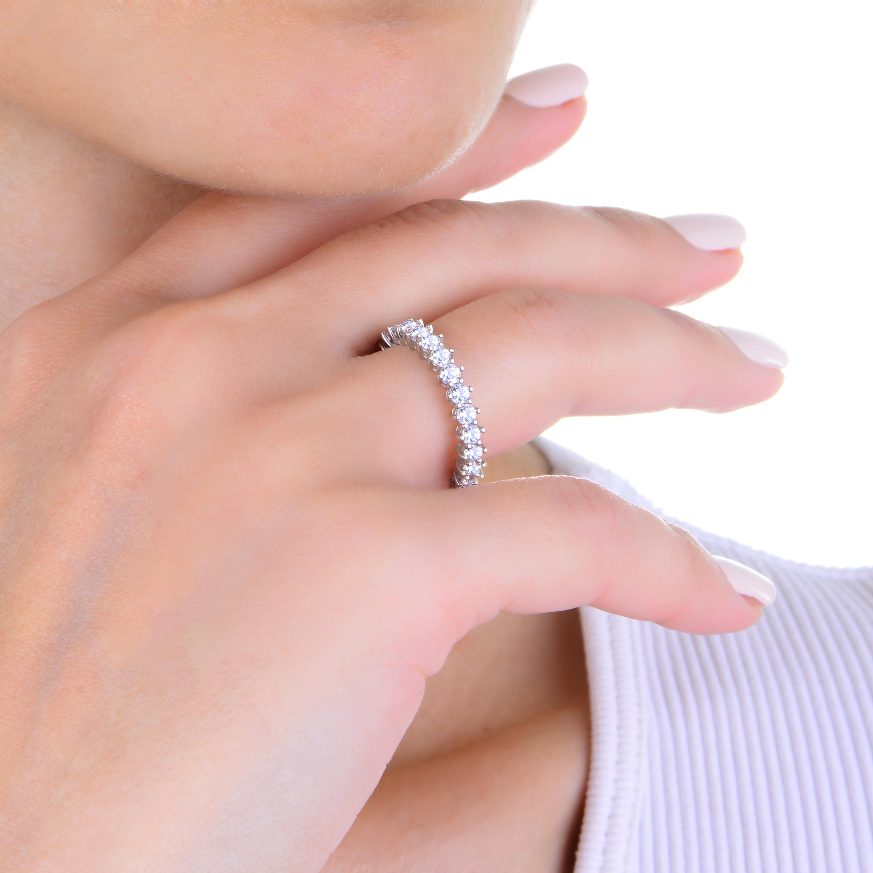 G Renk 1.70 Karat Pırlanta  Altı Tırnak Tamtur Yüzük - IDL Sertifikalı - 1100596