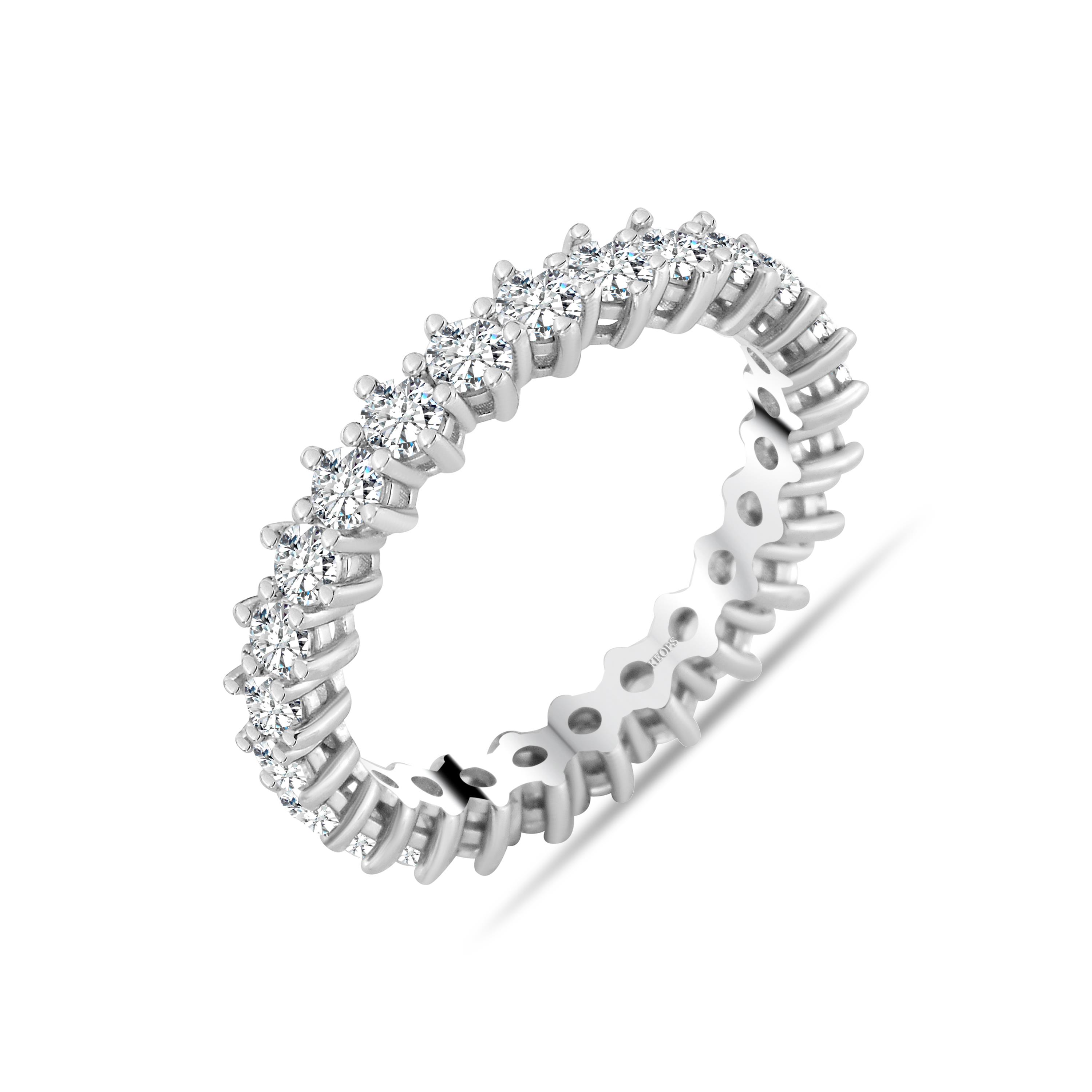 G Renk 1.70 Karat Pırlanta  Altı Tırnak Tamtur Yüzük - IDL Sertifikalı - 1100596