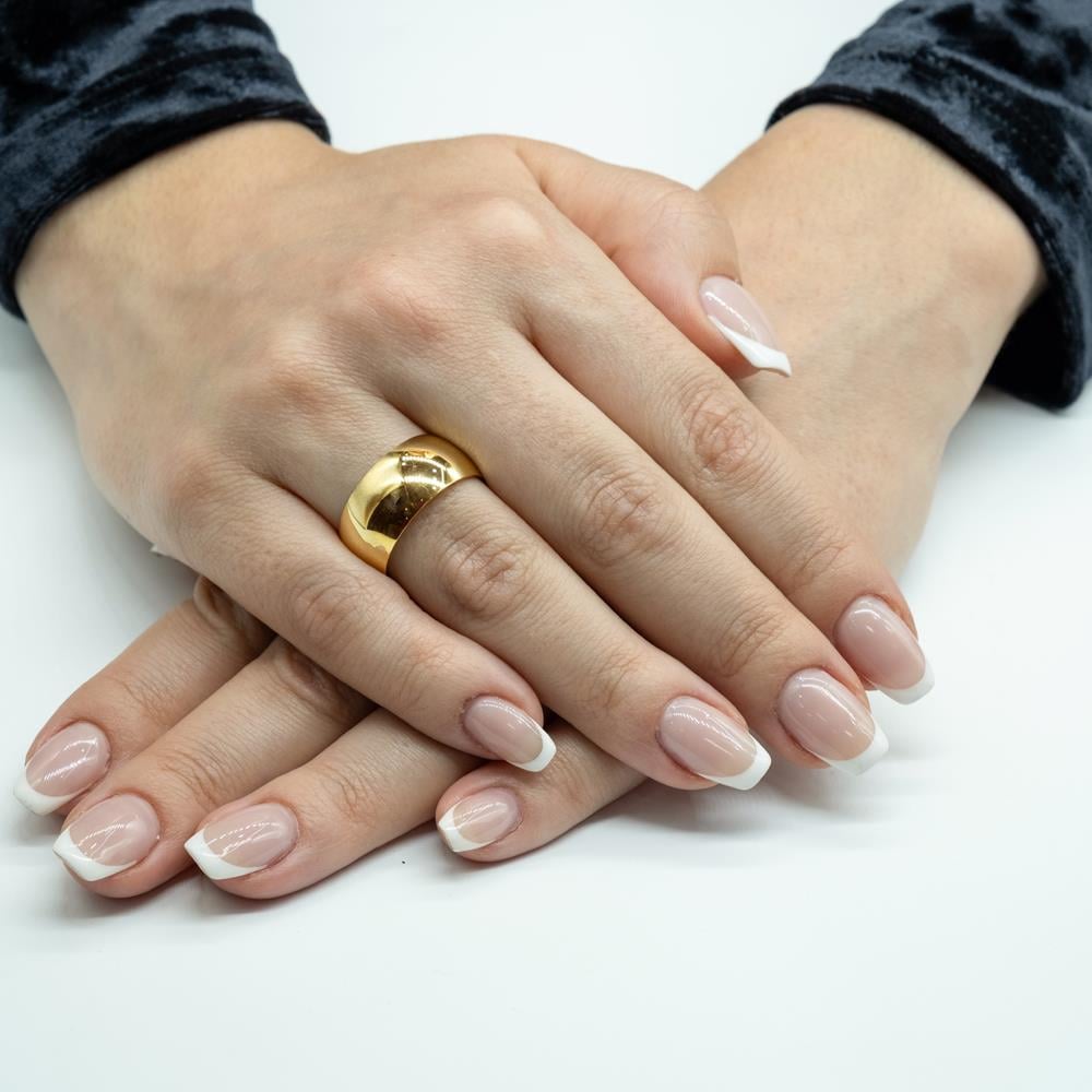 Klasik 10mm. Bombeli Kadın  Alyans