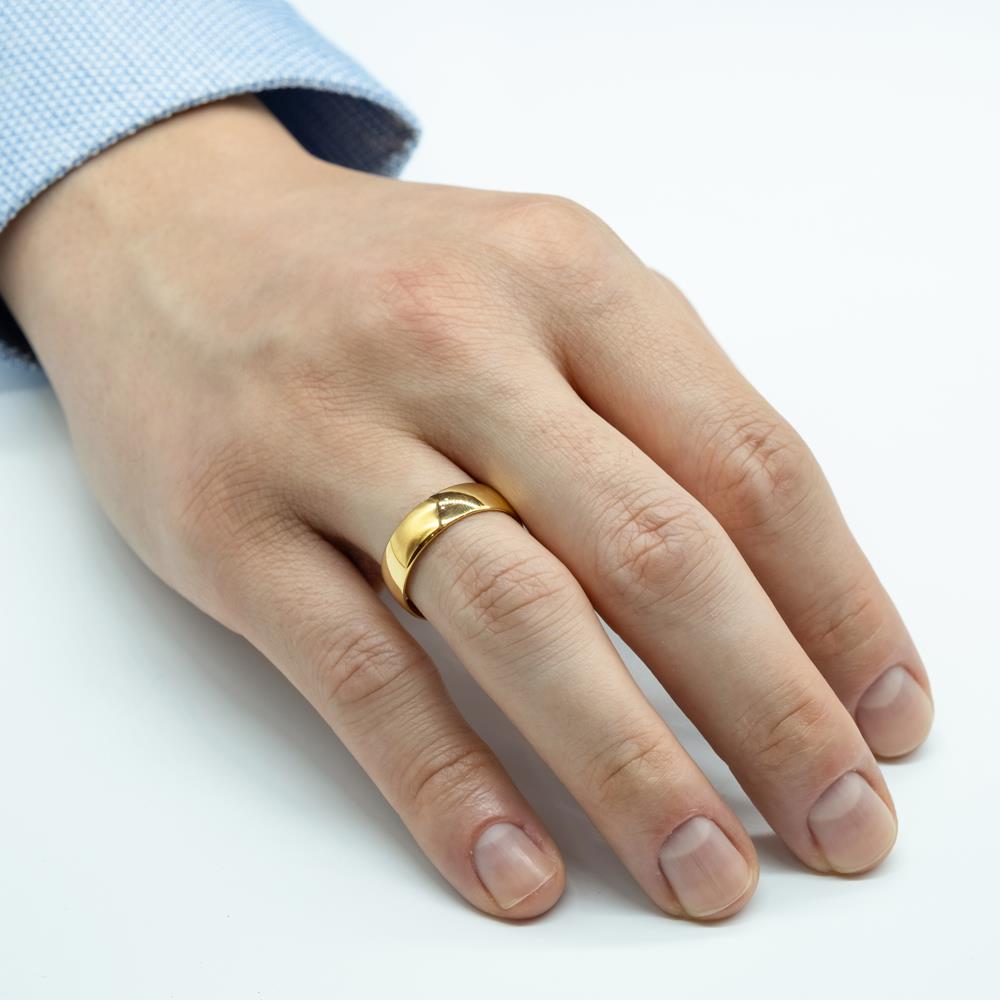 Klasik 6mm. Bombe2li Erkek Alyans