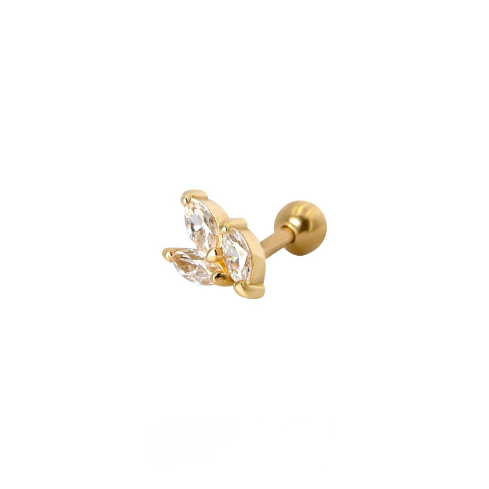 Lotus Yaprağı Tragus Küpe