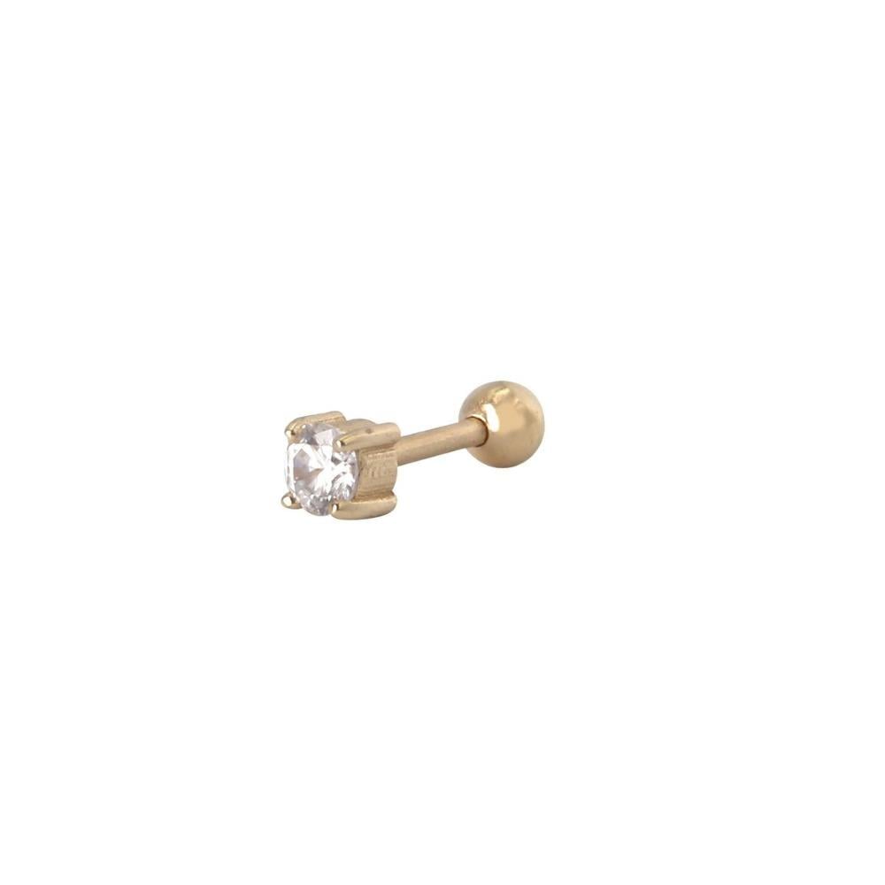 Tektaş Pırlanta Tragus Piercing Küpe