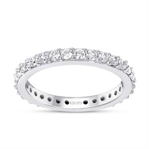 0.65 Karat Pırlanta Tamtur Yüzük  - IDL Sertifikalı