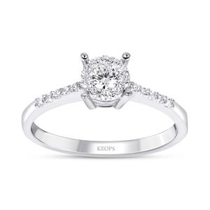 0.18 Karat Pırlanta Fantezi Yüzük