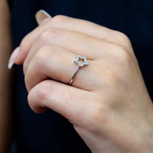 0.15 Karat Pırlanta Yıldız Yüzük