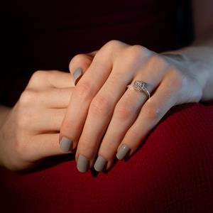 0,40 Karat Baget Pırlanta Yüzük - IDL Sertifikalı