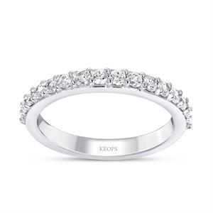 0.50 Karat Pırlanta Yarımtur Yüzük 