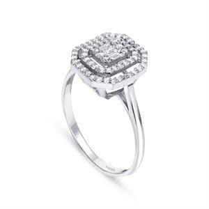 0.30 Karat Baget Pırlanta Yüzük - IDL Sertifikalı