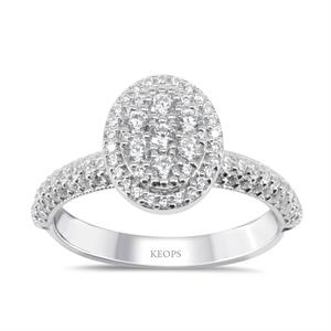 0.70 Karat Vintage Oval Yüzük