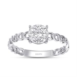 0.25 Karat Fantezi Pırlanta Yüzük