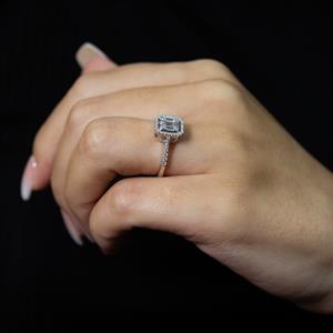 0.40 Karat Baget Pırlanta Yüzük