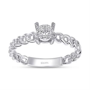 0.08 Karat Fantezi Pırlanta Yüzük