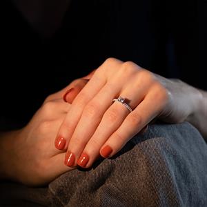 0.59 Karat  Özel Tasarım Tektaş Yüzük - IDL Sertifikalı