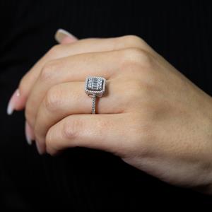 0.67 Karat Baget Pırlanta Yüzük - IDL Sertifikalı