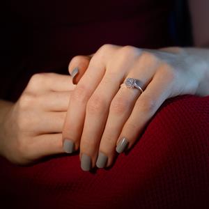 0.25 Karat Baget Pırlanta Yüzük - IDL Sertifikalı