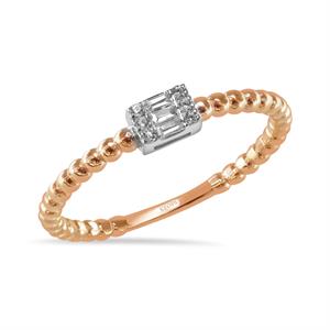 0.10 Karat Baget Pırlanta Trend Yüzük