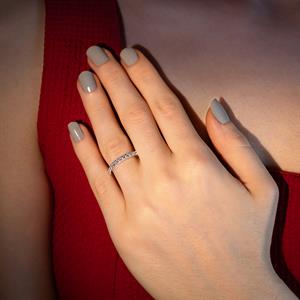 0.65 Karat Pırlanta Tamtur Yüzük  - IDL Sertifikalı