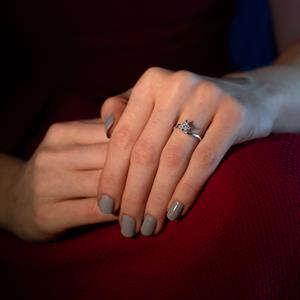 0.08 Karat Pırlanta Fantezi  Yüzük