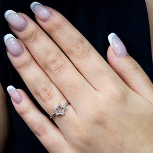 0.15 Karat Pırlanta Yıldız Yüzük