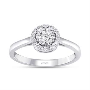 0.23 Karat Pırlanta Coronet  Fantezi Yüzük