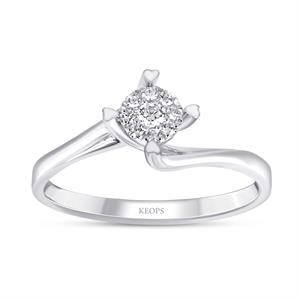 0.08 Karat Pırlanta Fantezi  Yüzük