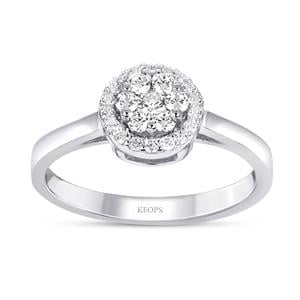 0.31 Karat Pırlanta Coronet  Fantezi Yüzük