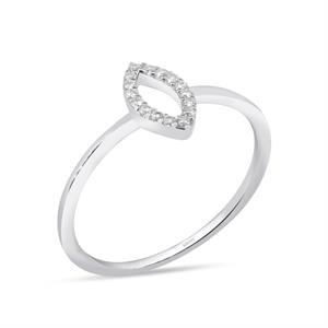 0.10 Karat Pırlanta Markiz Coronet Yüzük