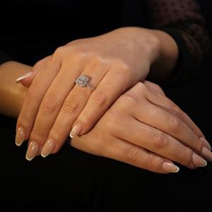 0.50 Karat Baget Pırlanta Yüzük - IDL Sertifikalı