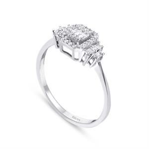 0.28 Karat Baget Pırlanta Yüzük - IDL Sertifikalı