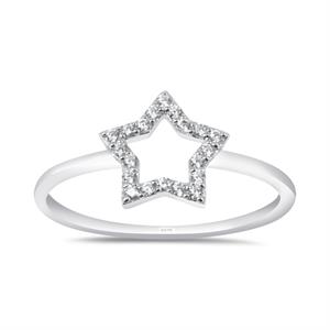0.15 Karat Pırlanta Yıldız Yüzük