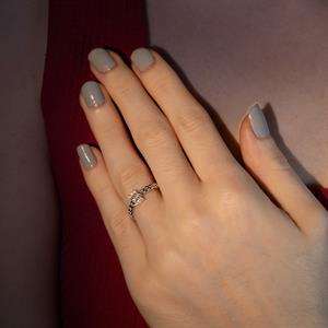 0.22 Karat Baget Pırlanta Yüzük -IDL Sertifikalı