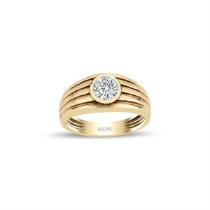 0.56 Karat F Renk Pırlanta Apollon Yüzük - HRD Sertifikalı