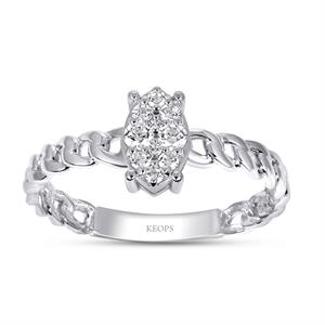 0.17 Karat Fantezi Pırlanta Yüzük