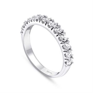 0.82 Karat Pırlanta Yarımtur Yüzük 