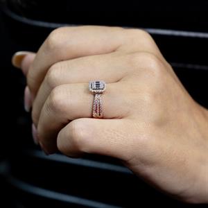 0.70 Karat Baget Pırlanta Yüzük - IDL Sertifikalı