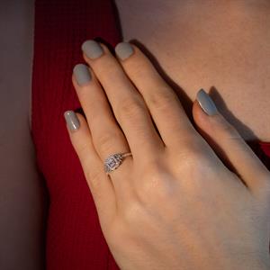 0.34 Karat Baget Pırlanta Yüzük - IDL Sertifikalı