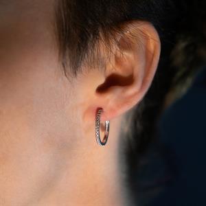 0.30 Karat  Pırlanta Halka Küpe