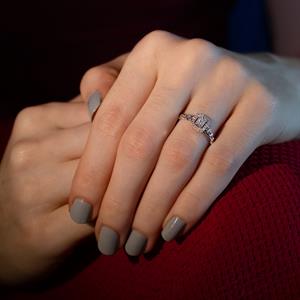 0.19 Karat Baget Pırlanta Yüzük - IDL Sertifikalı