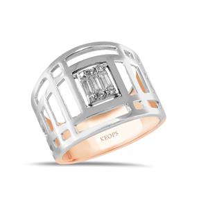 0.25 Karat Great Star Road Trend Baget Yüzük - IDL Sertifikalı