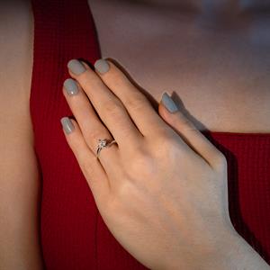 0.08 Karat Pırlanta Fantezi  Yüzük