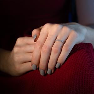 0.20 Karat Pırlanta Yarımtur Yüzük 