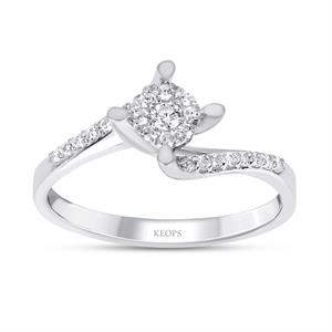 0.22 Karat Pırlanta Fantezi Yüzük