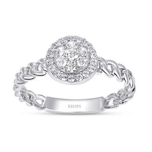 0.28 Karat Fantezi Pırlanta Yüzük