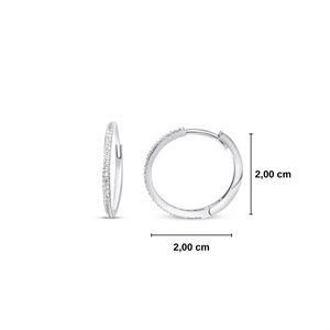 0.45 Karat  Pırlanta Halka Küpe