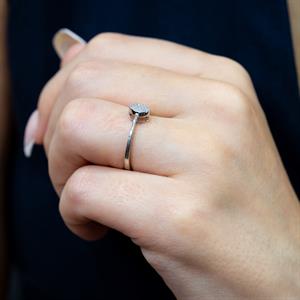 0.10 Karat Oval Pırlanta Coronet Yüzük