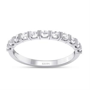 0.38 Karat Pırlanta Yarımtur Yüzük 