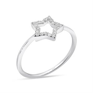 0.15 Karat Pırlanta Yıldız Yüzük