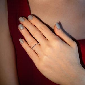 0.21 Karat Pırlanta Tamtur Yüzük  - IDL Sertifikalı