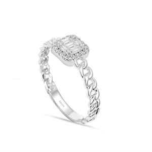 0.24 Karat Baget Pırlanta Yüzük - IDL Sertifikalı