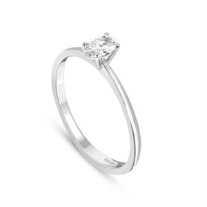 0,20 Karat Oval Pırlanta Tektaş Yüzük